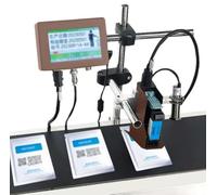 MIAOMI Industrial Inkjet Printer, 12.7mm/25.4mm Automatic Inkjet Coding Machine, Supports 24 Languages, for QR Code/Barcode/Label/Image/Date(12.7mm)