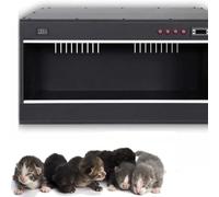 Miaomi Pet Incubator Box for Dogs and Cats - Pet Nebuliser,Large Brooder Nursery with Heating(60 * 50 * 50cm/Black)