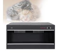 Miaomi Puppy Incubator, Adjustable Temperature Pet Incubator Box, for Hairless Cats/bullfighting Dog(Black)