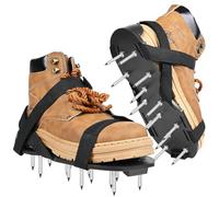 miaomiao Lawn Aerator Shoes, Nail Shoes, Free Installation, Aerator for Lawn with Adjustable Velcro Fastening, Lawn Aerator Shoes
