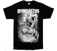 miaon Men's Dying Fetus Band Curb Stomp Camiseta T Shirt Black XL