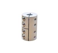 MIAOSHE 1pc 40mm x 25mm Rigid Coupling Shaft Hole Minimum 2mm Maximum 8mm Section Screw Rod Stepper Motor Coupler Shaft Sleeve(10 to 12mm)