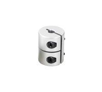 MIAOSHE 1pc Rigid Clamping Coupling 25mm Diameter 20mm Length Flexible Shaft Coupler 5mm 8mm Bore Motor Shaft Coupler Connector Shaft Sleeve(5x8mm)