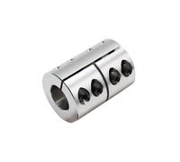 MIAOSHE 1pcs D25 L35 Aluminum Alloy Rigid Coupling Shaft Rod Coupler for CNC Stepper Motor Carving Machines Shaft Sleeve