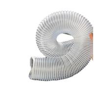 MIAOSHE Diameter 40mm 50mm 55mm 60mm 75mm for PVC Industrial Vacuum Cleaner Bellows Straws Thread Hose Soft Pipe for Cyclone Air Pipe(60mm)