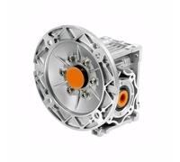 MIAOSHE NMRV040 Worm Gearbox Speed Reducer 71B5 Round Flange with 14mm Input Shaft 19mm Output Bore Metal Gearbox(Ratio 80 to 1)