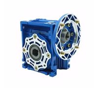 MIAOSHE NMRV040 Worm Gearbox Speed Reducer Compact 63B14 Round Flange with 11mm Input Hole 18mm Output Bore Metal Gearbox(Ratio 15 to 1)