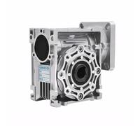 MIAOSHE NMRV040 Worm Gearbox Speed Reducer Compact 86x86mm Flange 14mm Input 18mm Output Bore for NEMA34 Motor Metal Gearbox(Ratio 40 to 1)