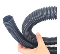 MIAOSHE Vacuum Cleaner Thread Hose Replacement Vacuum Tube Bellows Straws Soft Pipe Outer 42mm Inner 35mm Air Pipe(Black,7meter)