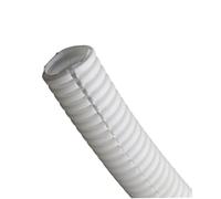 MIAOSHE Wire Hose 10 Meter PP Insulated Corrugated Pipe 11.6mm 15.8mm 25mm Threading Hose Plastic Corrugated Pipe Protective Sleeve Air Pipe(White,AD 25 x ID 20mm)