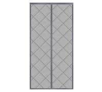 MIAOSHUANG Magnetic Thermal Door Curtain, Windproof Insulated Door Cover for Winter, Heavy Windproof Soundproofing Curtain for Balcony Doors Living Room Cellar Doors,Silver,1.5x2.4m