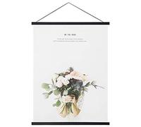 Miaowater Magnetic Poster Frame Hanger,15x21 15x23 15x30 Light Wood Wooden Magnet Frames Hangers for Photo Picture Art Canvas Print Artwork Wall Hanging Black 15''