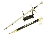 MIAOWR Narsil Holy Sword Model,Length 11.8 inch/30 cm, All Metal Material with Display Stand,Mini Desktop Decorations Movie Lovers Collection