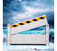 MIAOXIAO Flood Protection Barrier, Exterior Garage Doors Flood Protection Barrier, Basement Windows Flood Protection Barrier,Removable Duty Aluminium Flood Control Baffle,01,250X60CM