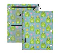 miaozhen 3 Ringing Binder 2 pcs Green Frogs with Crowns 11''x8.9''
