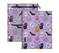 miaozhen 3 Ringing Binder 2 pcs Vintage Witchy Magical Halloween Purple