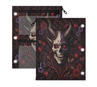miaozhen 3 Ringing Binder Pocket 2 Pack Traditional Japanese Samurai Flower