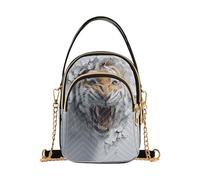 miaozhen Angry Tigers 3d Style Wall Art trendy crossbody travel bag with multi pockets handbags for women for ladies bolso cruzado para mujer