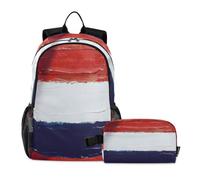 miaozhen Backpack For Girls Cat Graffiti Oil Painting Flag The Netherlands 18L/Boy School Backpack With Lunch Box,9-10 years,mochilas y loncheras escolares para ni?as
