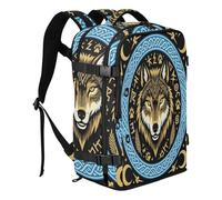 miaozhen Backpack Laptop Bag Laptop Bag 16 Inch For Men Work 20L | Lightweight Mens Carry On Bag Wolf Norse Myths Nordic Laptop Bag 16 Inch For Women Travel mochilas para laptop de hombre