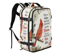 miaozhen Backpack Purse 15.6 Laptop Bag for Women & Men Outing Work Family | Water-resistant Lightweight Laptop Bag Red Bird Sign From Heaven Angel Personal Item Travel Bag For Airplanes mochilas