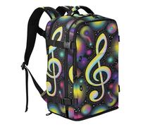 miaozhen Backpack Travel Bag Laptop Bag 15.6 Inch For Airplanes 20L | Water Resistant Lightweight Small Laptop Bag Music Note Plus Personal Item Travel Bag For Airplanes mochila viajera para