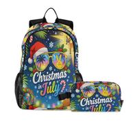 miaozhen Bags For School Boys Cat Graffiti Tropical Summer Holiday Celebration 18L/Backpack With Lunch Box For Boys,age 8-10 years old,loncheras para adolescentes