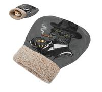 miaozhen Bed Bag for Cat for Cats Puppy Boss Leopard Black Pet Pad Sack Winter Cozy Self Heating cuna para gatos