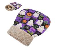miaozhen Bed Bag for Cat for Puppy Dog Cats Halloween White Pet Tunnel Hideout Nest Cold Weather Soft & Safe Semienclosed cama para gatos en la ventana