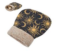 miaozhen Bed Sleeping Bag for Cat Perfect Shelter Art Sun Moon Gold Black Pet Calming Nest Winter Cozy Wrap Semienclosed cama para gatos plegable