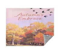 miaozhen Blankets For Couch Hello Fall Autumn Tree Bird Living Room Blankets 50 x 70 Inch