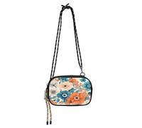 miaozhen Bohemian Flowers Turquoise Coral West Crossbody Purse Mens Waterproof with Adjustable Strap Shoulder Bag For Hiking Traveling bolsos negros para mujeres