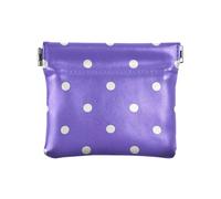 miaozhen Cartoon Dot Lavender Mini Coin Purse Pouches Unique Mini Makeup Bag for Ladies Handbag portamonedas para, Cartoon dot lavender, One Size