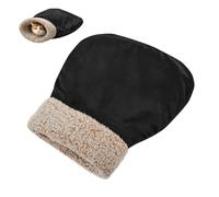 miaozhen Cat Bag Sleeping Cuddle Cave for Indoor Cats and Mini Dogs Solid Black Color Pure Pet Mat Pad Sack Winter Cozy Plush Self Warm cama para gatos plegable