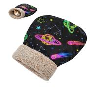 miaozhen Cat Bed Cave Bag for Cats and Small Dog Colorful Fluorescent Planet Universe Kittens' Snuggle Sack Cold Weather Comfortable Semienclosed cama para gatos en la ventana