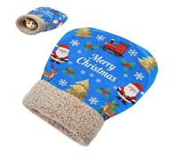 miaozhen Cat Bed Cave Sleeping Bags for Indoor Cats or Small Dogs Merry Christmas Dark Blue Pet Snuggle Sack Cold Weather Comfortable Wrap Semienclosed bolsa de dormir para gato