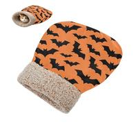 miaozhen Cat Sleep Bag Bed for Cats Puppy Halloween Bat Black and Orange Pet Snuggle Sack Winter Soft & Safe Self-Warming cama para gato