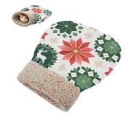 miaozhen Cave Bed Bag for Cat for Cats Merry Christmas Mandala Flower Snowflake Deer Tunnel Hideaway Winter Comfortable Cozy Washable casas para gatos