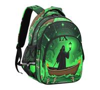 miaozhen Childs Sports Backpack Tarot Gothic Horror Halloween M 16L | for Boys Girls Casual Day pack mochila para adolescentes chicas