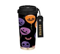miaozhen Coffee Travel Tumbler With Lids Plush Balloon Colorful Helloween Thermal Cups Stainless Steel For Hot And Cold 17 oz Leak Proof