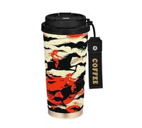 miaozhen Coffee Tumbler With Lid Dead Horseman Halloween On The Go Coffee Mug Stainless Steel For Hot Cold Drinks 17 oz Spill Proof