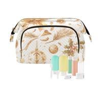 miaozhen Comic Gold Christmas Decor Holiday Organizer Bag Storage Bag Essentials Women Coin Purse for Travel Toiletry de maquillaje para, Comic Gold Christmas decor holiday, Modern