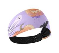 miaozhen Cool Halloween Pumpkin Moisture Wicking sweat headbands for women Stretchy sweat for Cycling Running Daily use Cycling bandas para la cabeza
