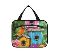 miaozhen Cute Cartoon Birds hanging bags for women traveling with hook, designer chic for women must haves estuche de maquillaje para mujer L, cute cartoon birds, Modern