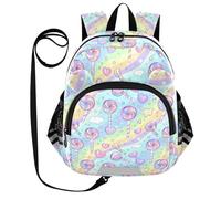 miaozhen Cute Ears Backpacks For School Leash Kids Boy/Girl Anti-Lost Personalized Kindergarten Backpack with Reflective Strip Cane Candy Cartoon mochilas para ni? os de 5 a? os child, Cane Candy