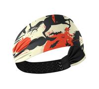 miaozhen Dead Horseman Halloween Non-Slip? running headband Elastic hairbands for women's hair for Athletic Sports basketball Running Volleyball diadema para ni?as