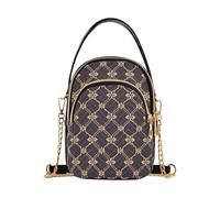 miaozhen Flat Abstract Fleur-de-lis Gold trendy fashion crossbody with multi pockets hand bag for running mariconera para mujer