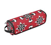 miaozhen Hair Tool Travel Bag for Women and Heat Resistant Mat Heating Tools Travel Bag Organizer for Curling Iron Straightener Flat Hair Dryer, Maltese Cross Manuscript Hair Accessories Organizer,