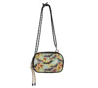 miaozhen Halloween Bats ghosts Red Calla Lily Oil Painting Mini Crossbody Bag Women Fashion with Adjustable Strap Black Handbag Walk the dog bolsa de mano para mujer elegante