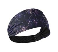 miaozhen Halloween Nightmare Light Up Spider no slip thick headband Stretchy hairbands for Daily use Running Football Gym bandas para la cabeza